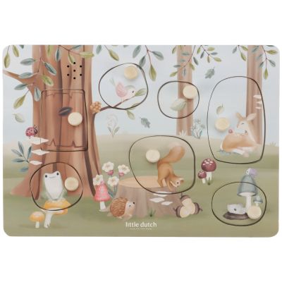 Puzzle sonore en bois FSC Forest Friends  par Little Dutch