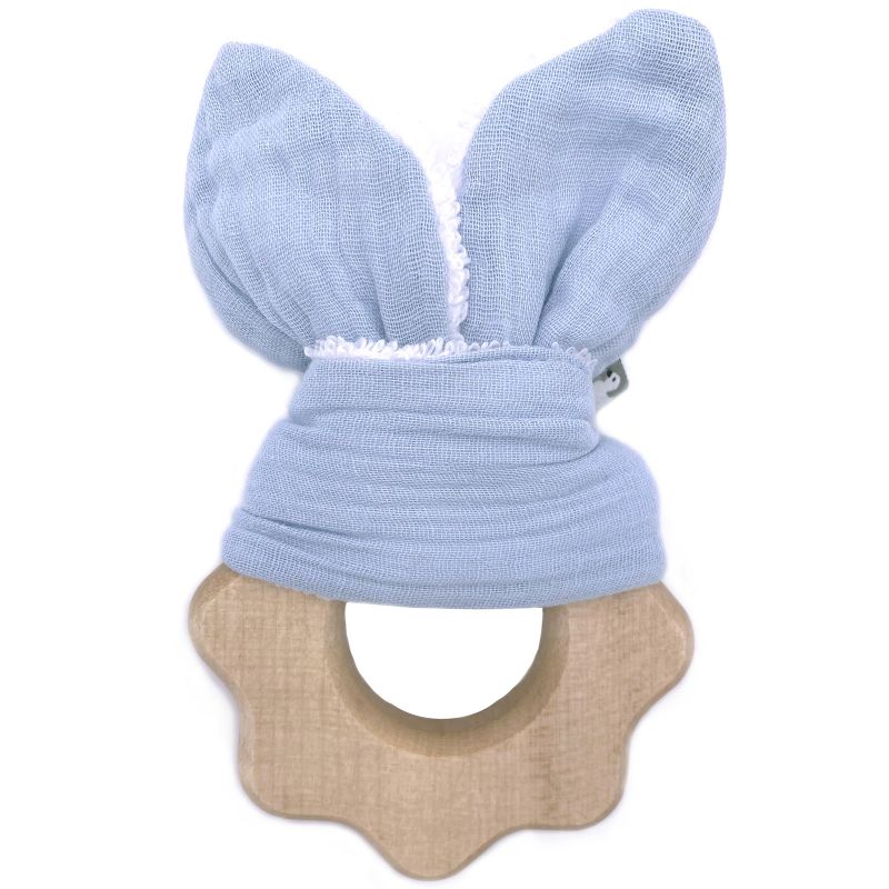 Anneau de dentition en bois bleu glacier BB & Co