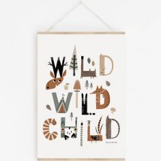Affiche A3 Wild Wild Child avec support