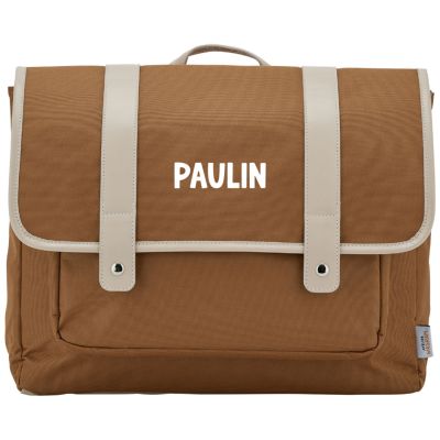 Cartable A4 primaire Marron personnalisable (38 cm) Atelier Wagram