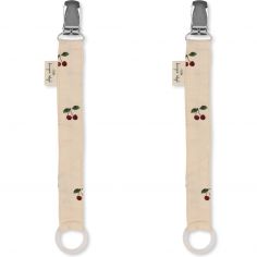 Lot de 2 attaches sucettes Cherry - Konges Slojd