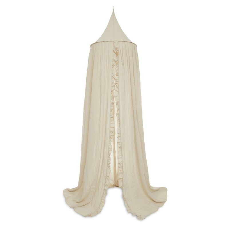 Ciel de lit vintage ruffle Nougat (245 cm) - Reconditionné Jollein Produit 1