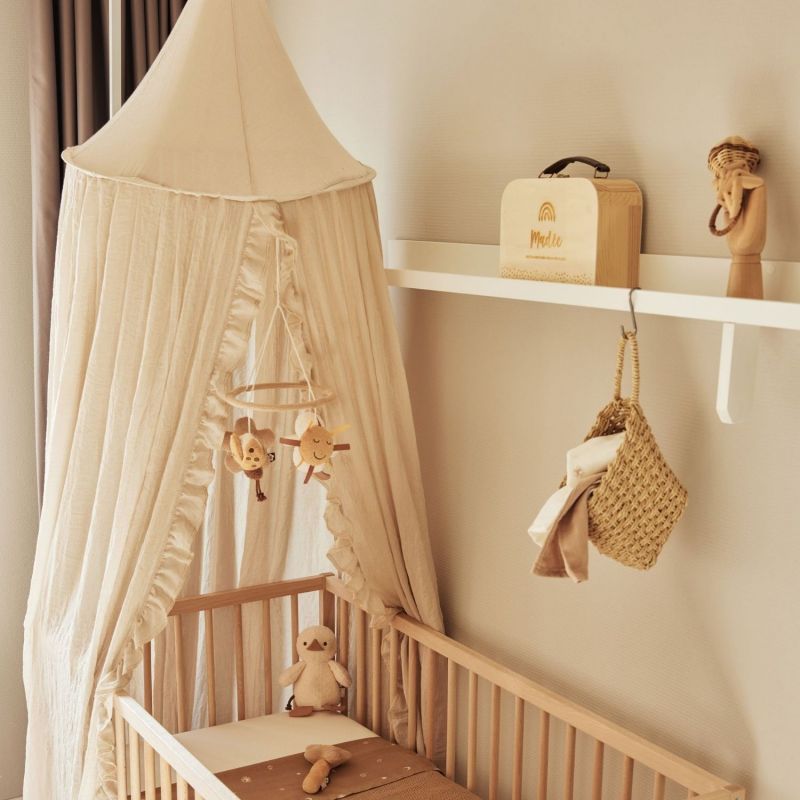 Ciel de lit vintage ruffle Nougat (245 cm) - Reconditionné Jollein Produit 3