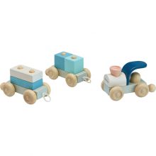 Train modulable bleu  par Plan Toys