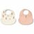 Variation Blanc, rose, rouge du produit Lot de 2 bavoirs Ember Wild Child-Rosey de la marque Liewood