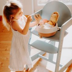 Chaise haute évolutive Filou Up bleue