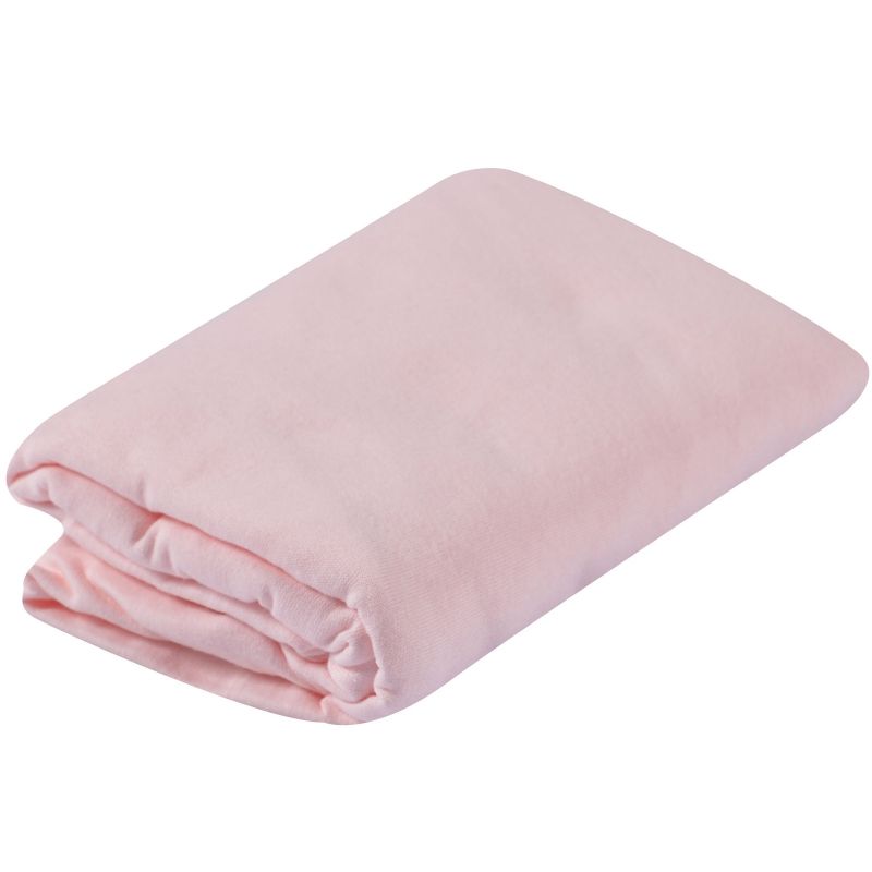Drap housse jersey rose poudré (40 x 80 cm) Domiva