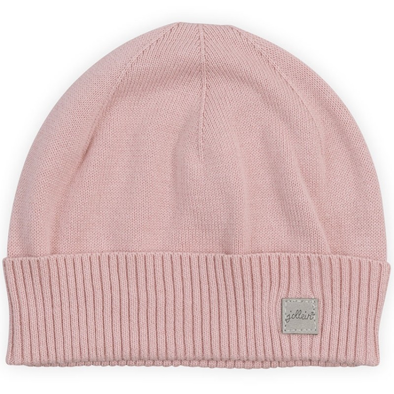 Bonnet de naissance Pretty knit rose Jollein