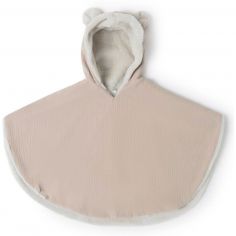 Poncho polaire Teddy Nude Powder - Babyshower