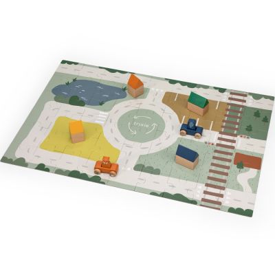 Puzzle village avec accessoires (54 pièces)  par Trixie