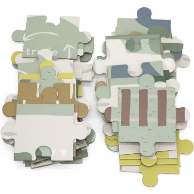 Puzzle village avec accessoires (54 pièces) : Trixie
