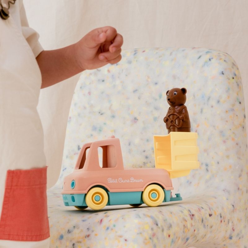 Camion Poubelle de Petit Ours Brun Pêche Simple Ambiance 5