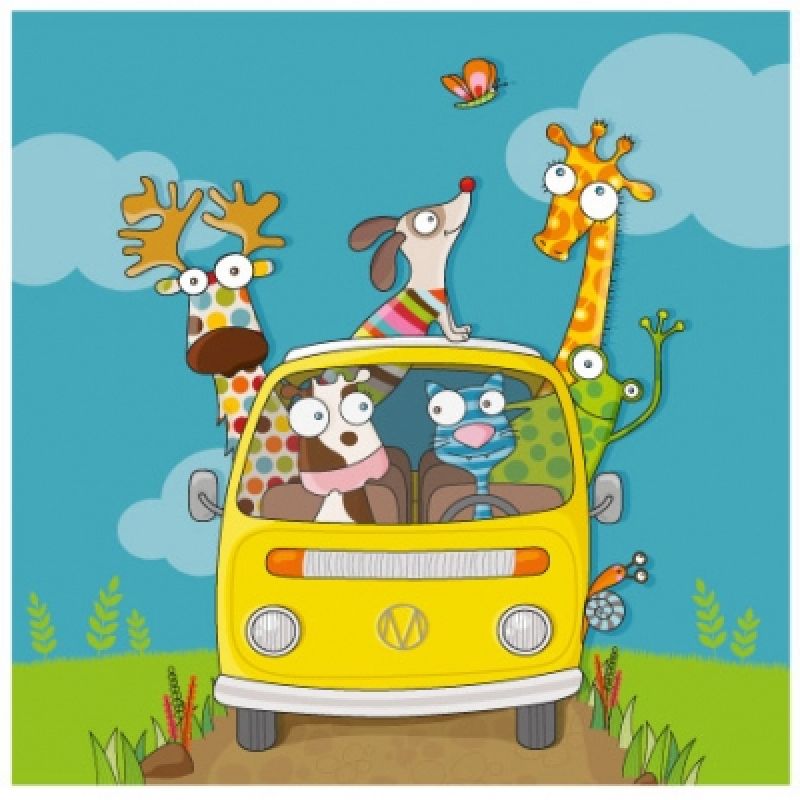 Tableau en route (59 x 59 cm) Série-Golo