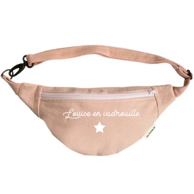 Sac banane rose poudré (personnalisable)  par Les Griottes