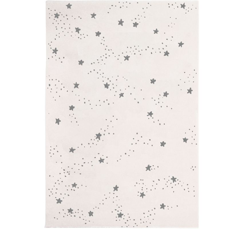 Tapis Constellation d'étoiles grises (120 x 170 cm) AFKliving