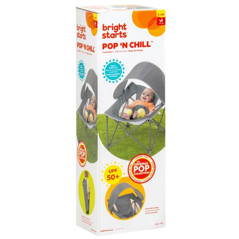 Siège de voyage Pop'n Chill Grey Bright Starts Packaging 4
