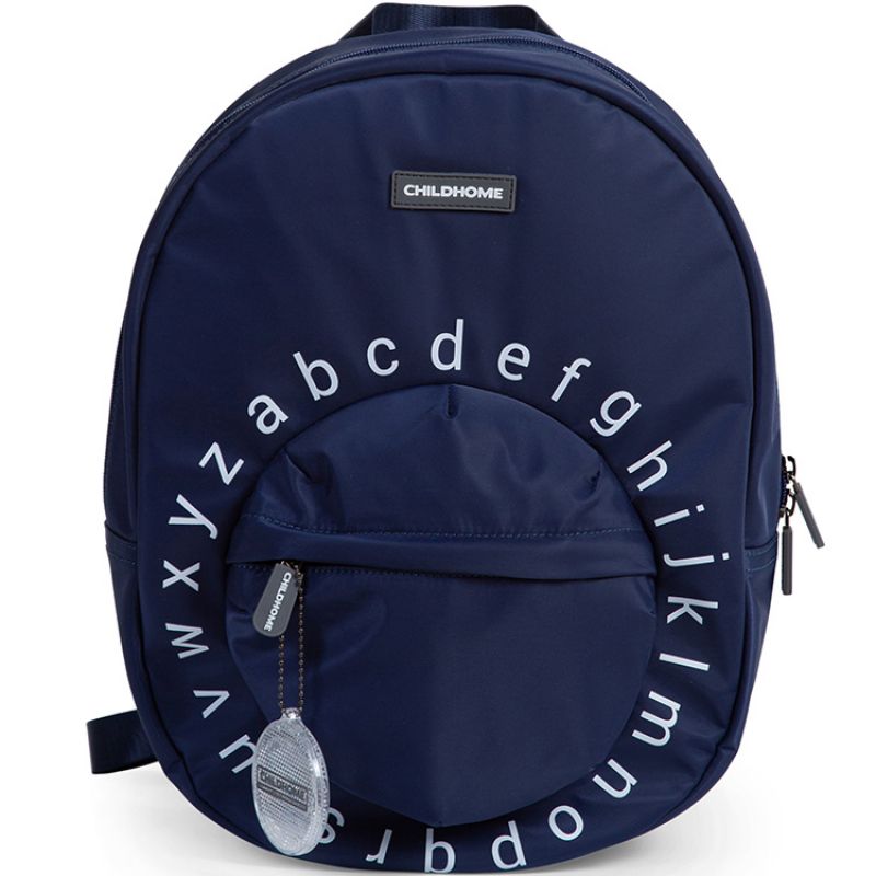 Sac à dos scolaire ABC marine et blanc Childhome