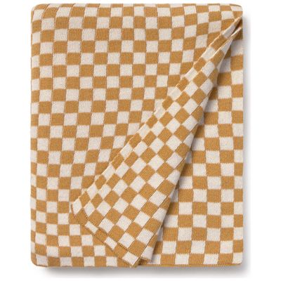 Couverture bébé tricotée Tiles Miel (80 x 100 cm) Lorena Canals