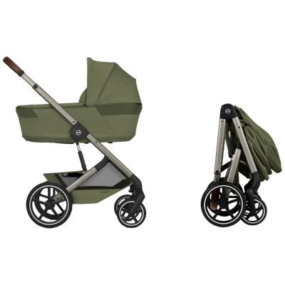 Poussette citadine Balios S 2026 avec nacelle pliable Moss Green