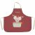 Variation Rouge, beige, blanc du produit Tablier Les Copains d'abord Souris personnalisable (2-6 ans) de la marque L'oiseau bateau