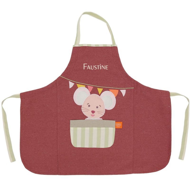 Tablier Les Copains d'abord Souris personnalisable (2-6 ans) L'oiseau bateau Produit 1
