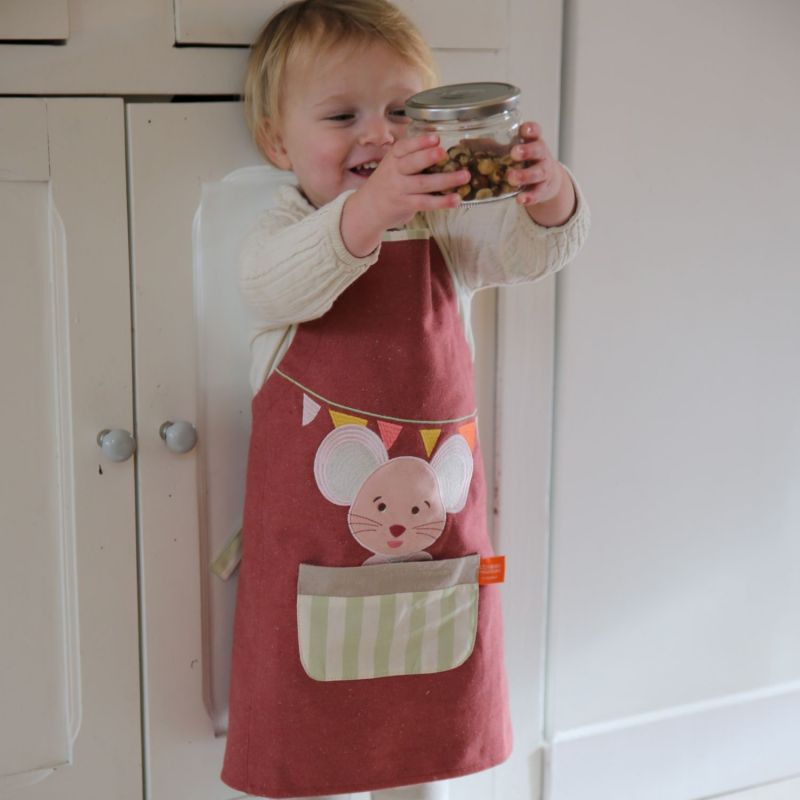 Tablier Les Copains d'abord Souris personnalisable (2-6 ans) L'oiseau bateau Ambiance 4
