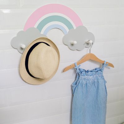 Porte-manteau mural arc-en-ciel Amélie