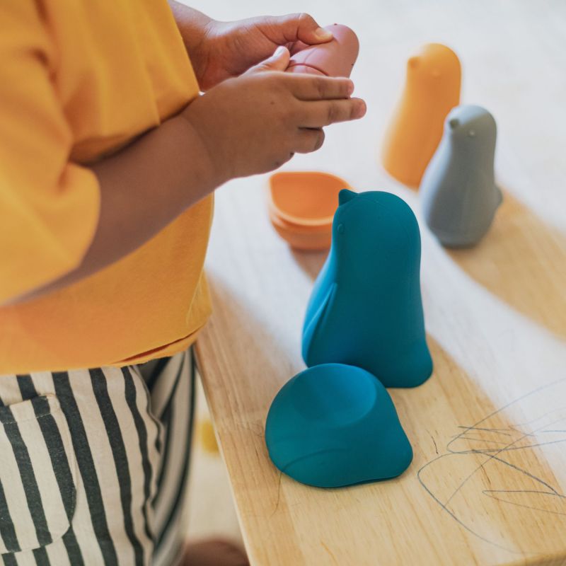 Jouet de dentition en silicone Oiseaux gigognes Little L Ambiance 8