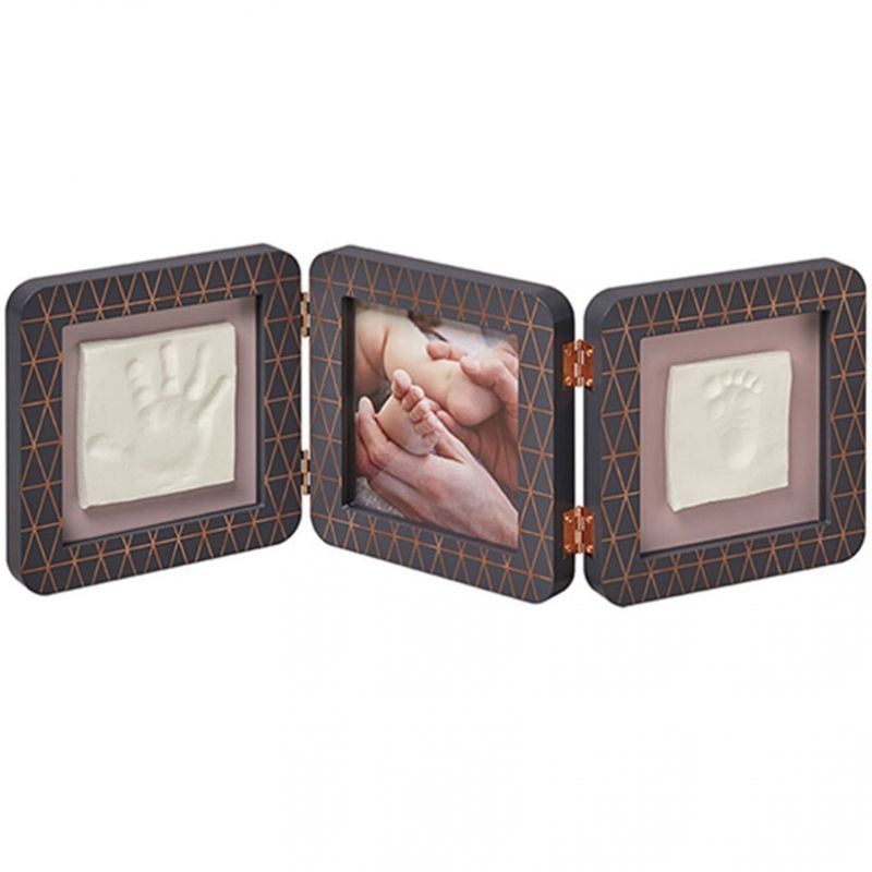 Cadre photo empreinte My Baby Touch gris Copper Edition (3 volets) Baby Art