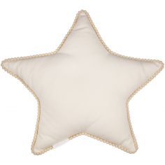 Coussin étoile vanille Boho (44 cm)