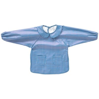 Bavoir tablier col claudine carreaux (3-5 ans)