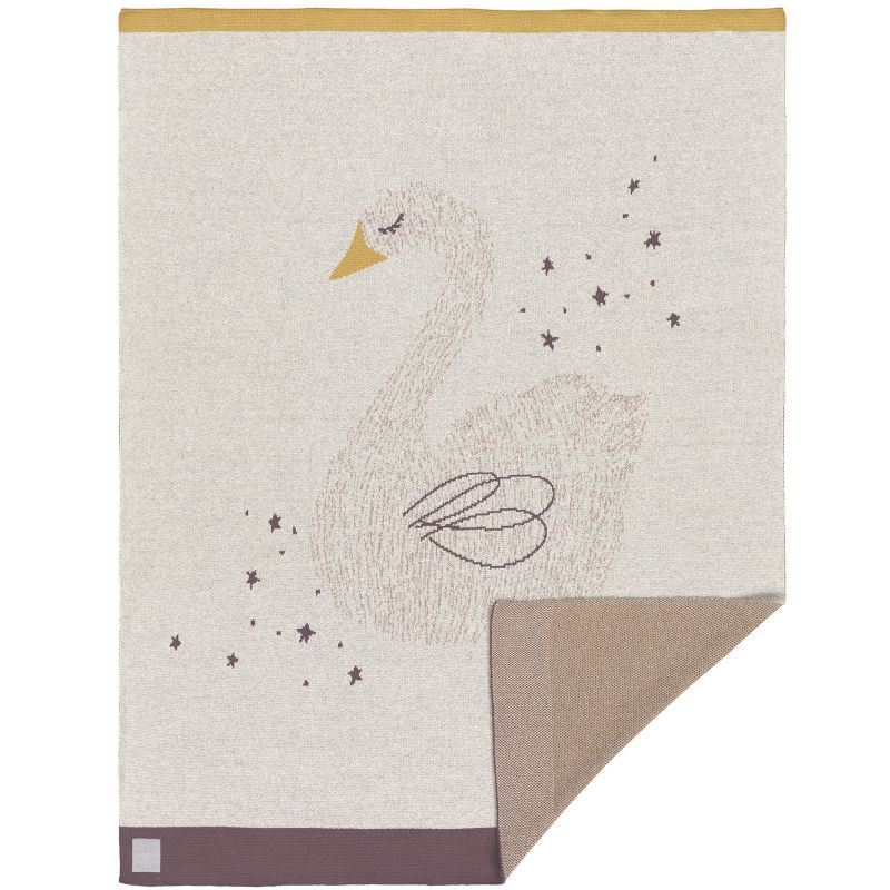 Couverture en coton bio cygne Little Water Lässig