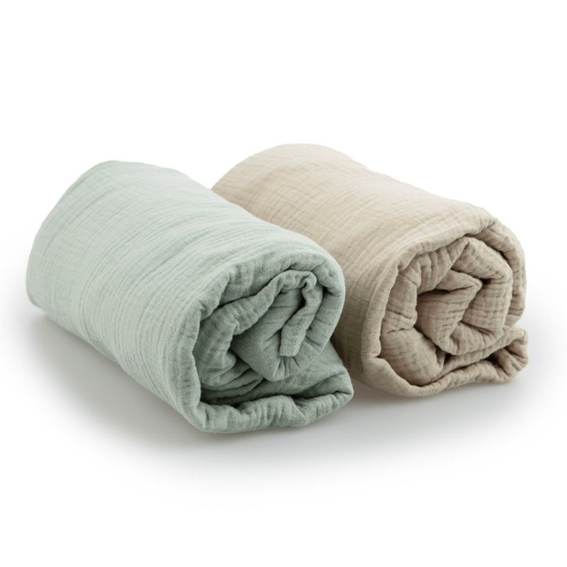 Lot de 2 draps housses Scott (70 x 130 cm) Yunioo Produit 1