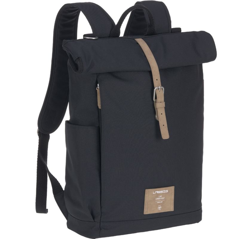 Sac à dos à langer en polyester recyclé Rolltop bleu nuit Lässig Produit 2