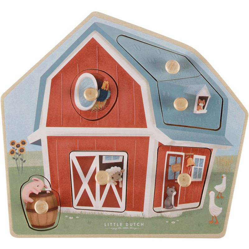 Puzzle en bois Little Farm Little Dutch