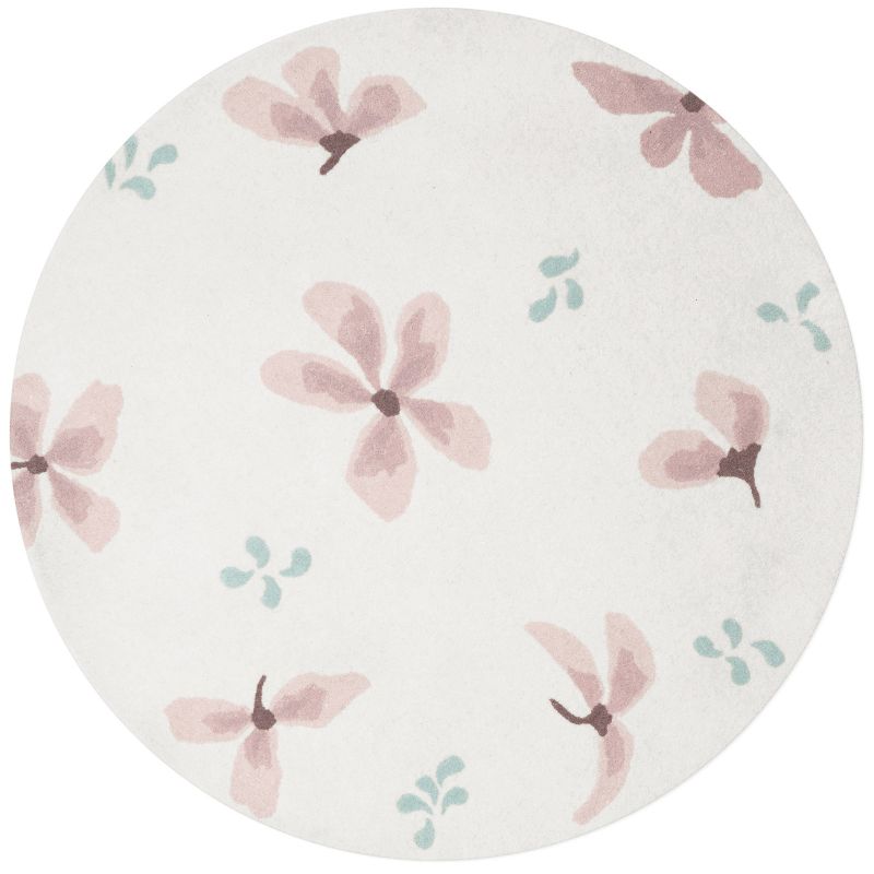 Tapis rond Windflower Creme (110 cm) Cam Cam Copenhagen