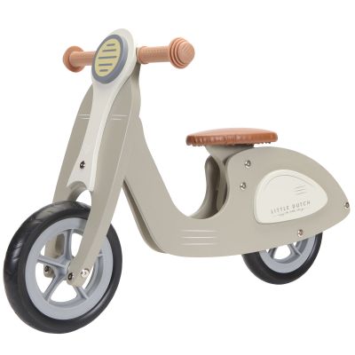 Draisienne scooter en bois olive  par Little Dutch