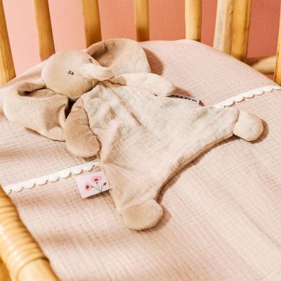 Mini doudou Fanfan l'éléphant Sable (25 cm)