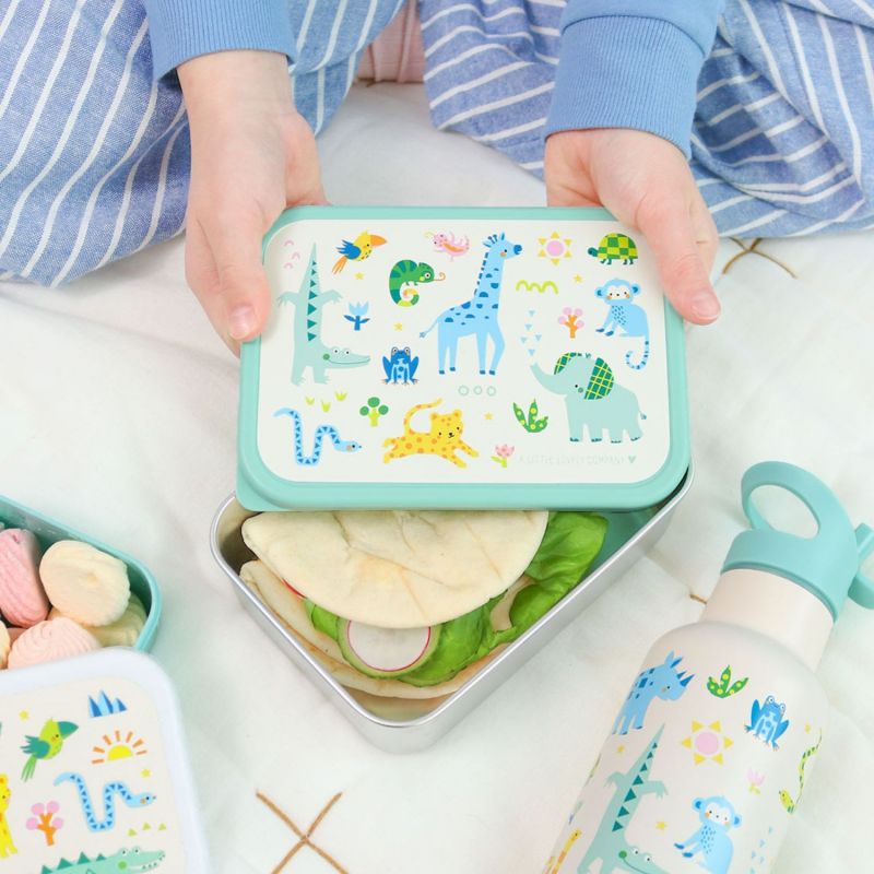 Lunch box en acier inoxydable Jungle A Little Lovely Company Ambiance 5