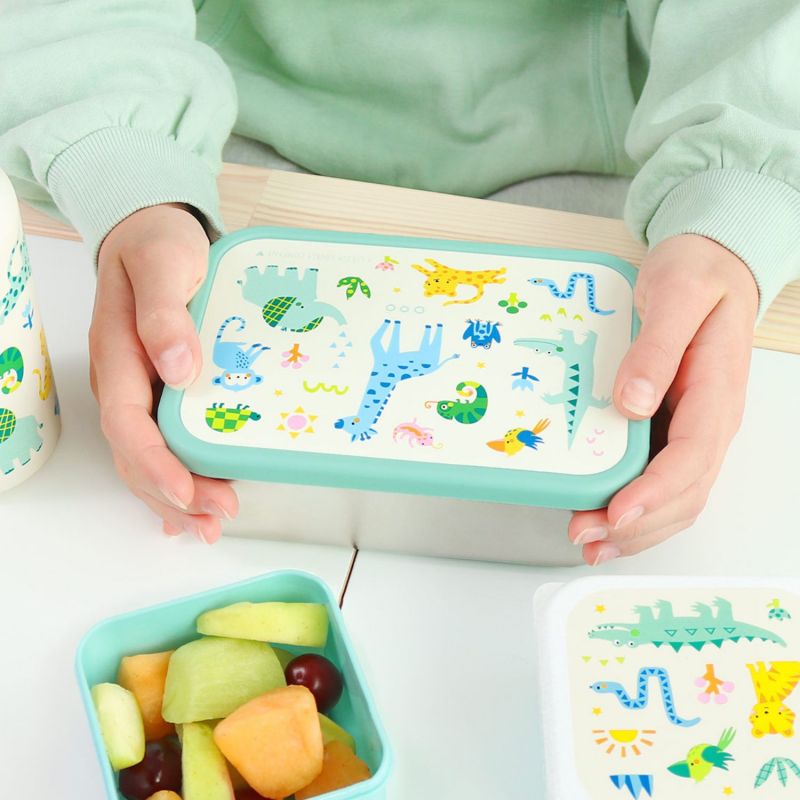 Lunch box en acier inoxydable Jungle A Little Lovely Company Ambiance 7