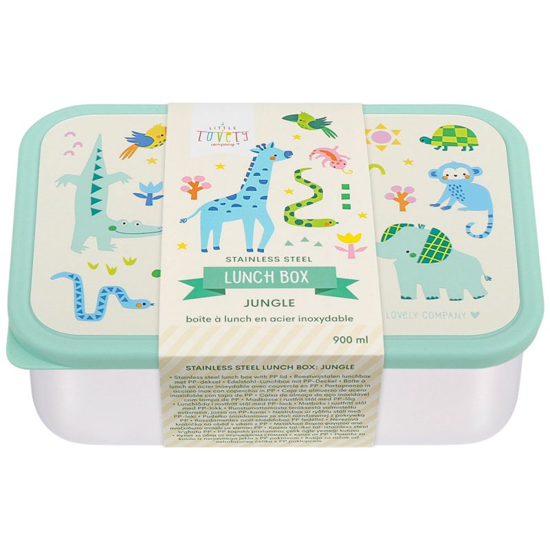 Lunch box en acier inoxydable Jungle A Little Lovely Company Packaging 9