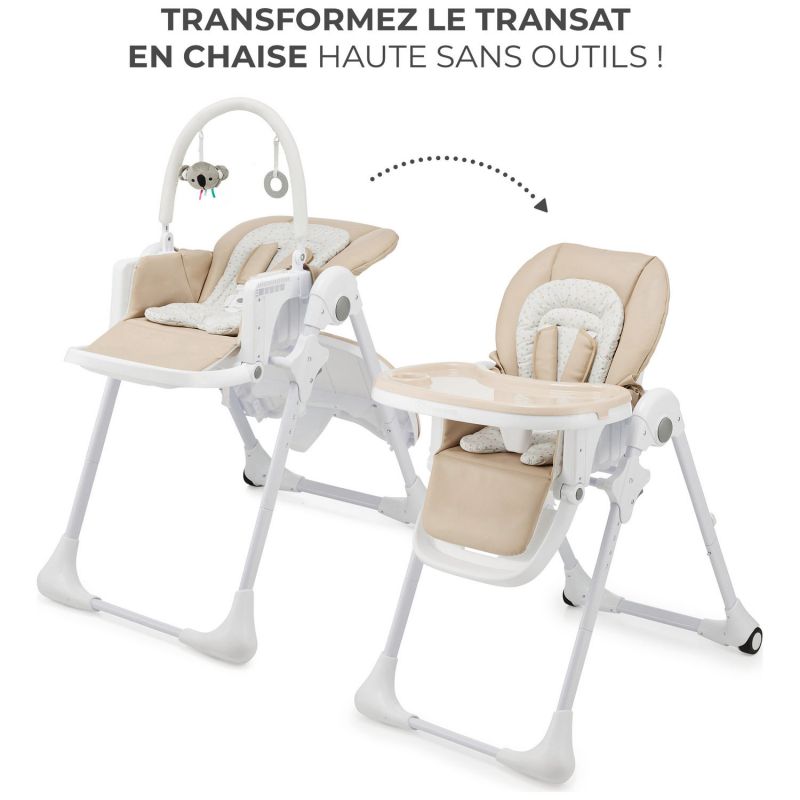 Chaise haute 2 en 1 Tummie Beige Kinderkraft Produit 4