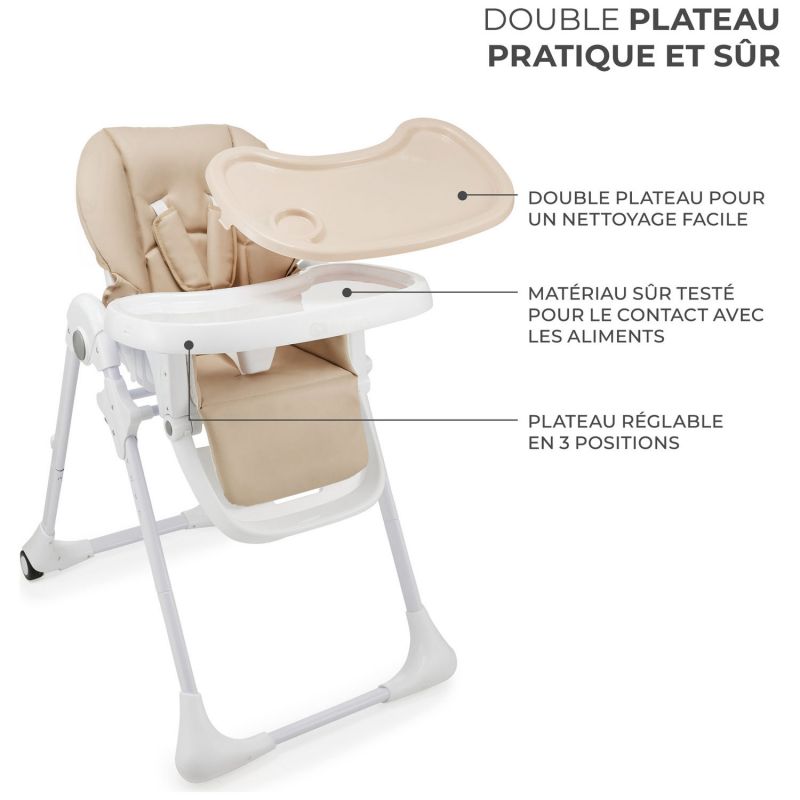 Chaise haute 2 en 1 Tummie Beige Kinderkraft Produit 7