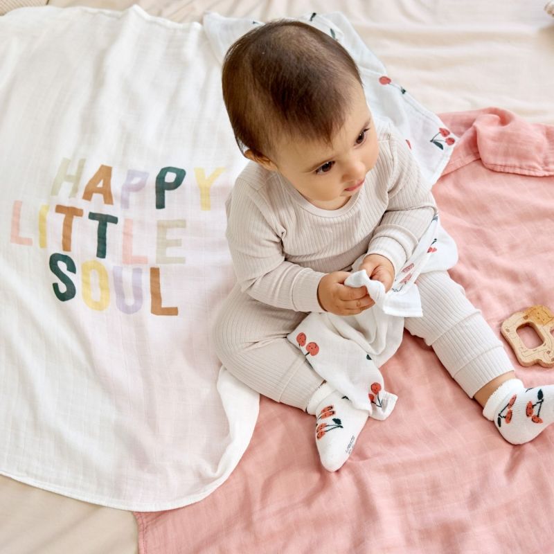 Lot de 3 langes Happy Fruits Cerise (80 x 80 cm) Lässig Ambiance 4