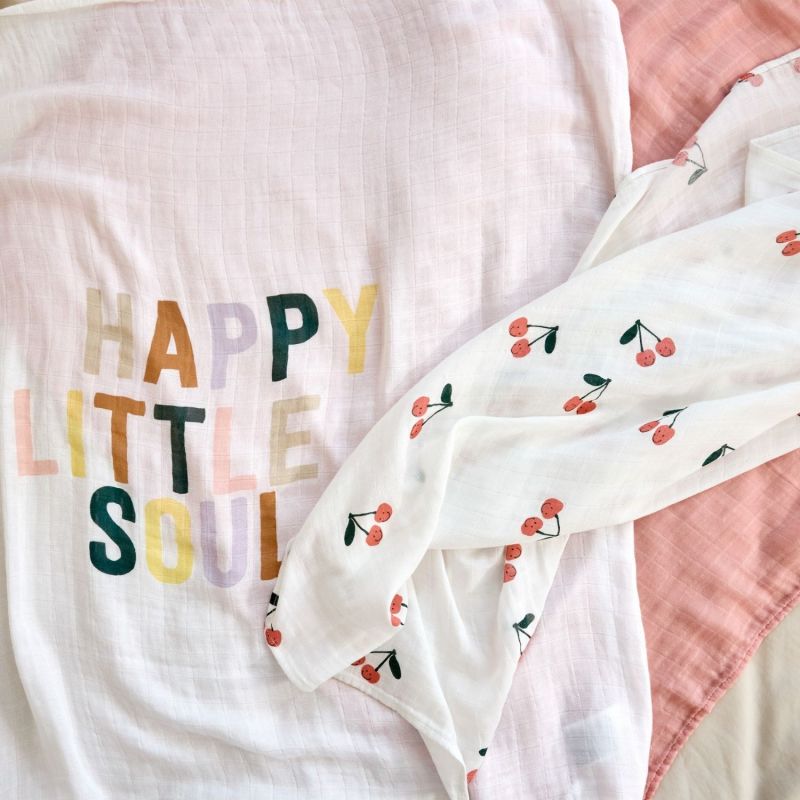 Lot de 3 langes Happy Fruits Cerise (80 x 80 cm) Lässig Ambiance 6