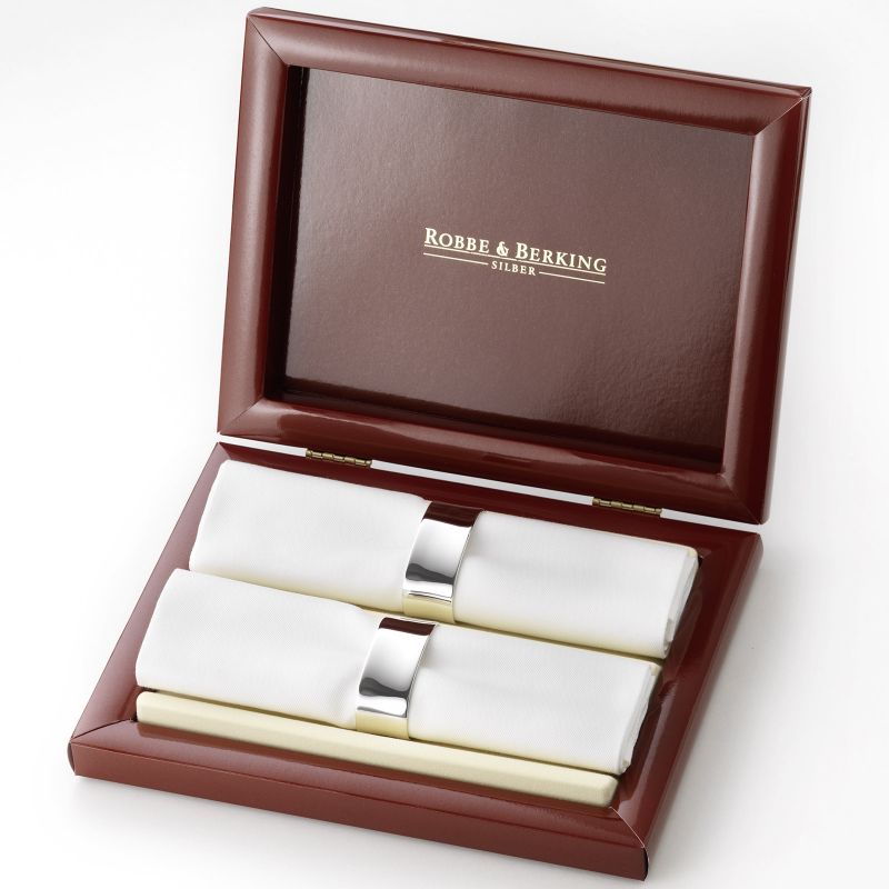 Set jumeaux rond de serviette Alt spaten (métal argenté) Robbe & Berking