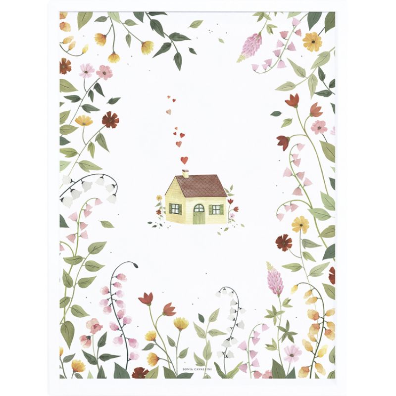 Affiche maison Queyran (30 x 40 cm) Lilipinso