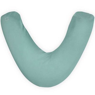 Housse de coussin d'allaitement Tiny waffle vert d'eau (18 x 19 cm) Jollein
