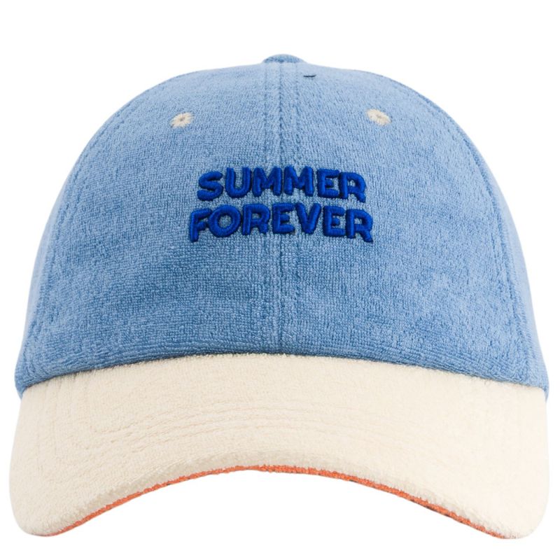 Casquette enfant Summer Forever Eponge bleu et orange (3-6 ans) Chamaye Produit 3