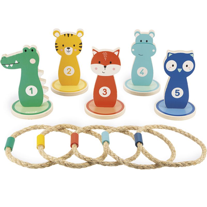 Jeu d'anneaux animaux Janod